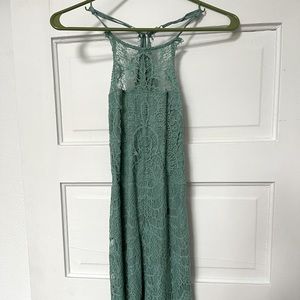 Free People lace shirt dress